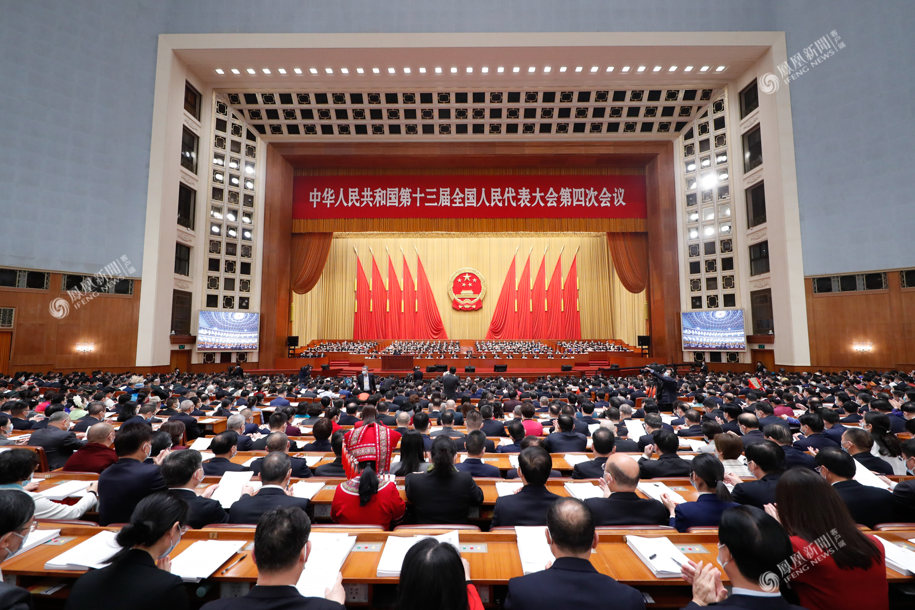2021年3月7日,北京,全国政协十三届四次会议在北京人民大会堂举行第二