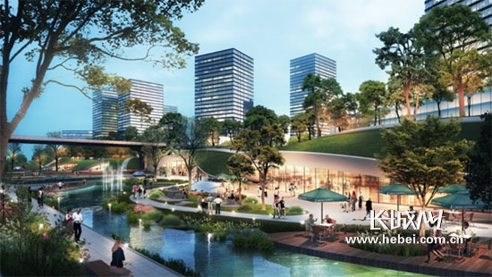 科研创新风貌区示意图。