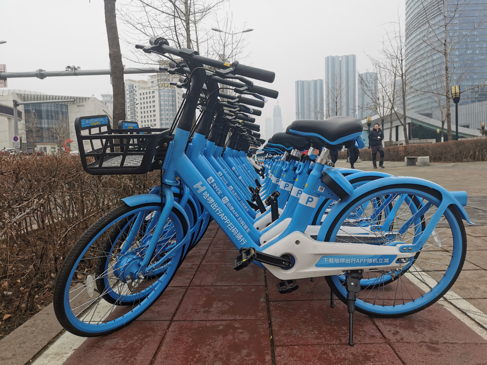 进入3月,沈阳共享单车运营企业响应城市管理需求,在沈阳市区上线了"p