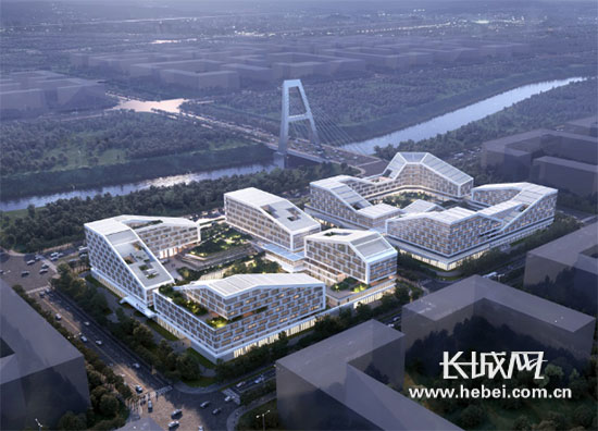 产业服务风貌区示意图。