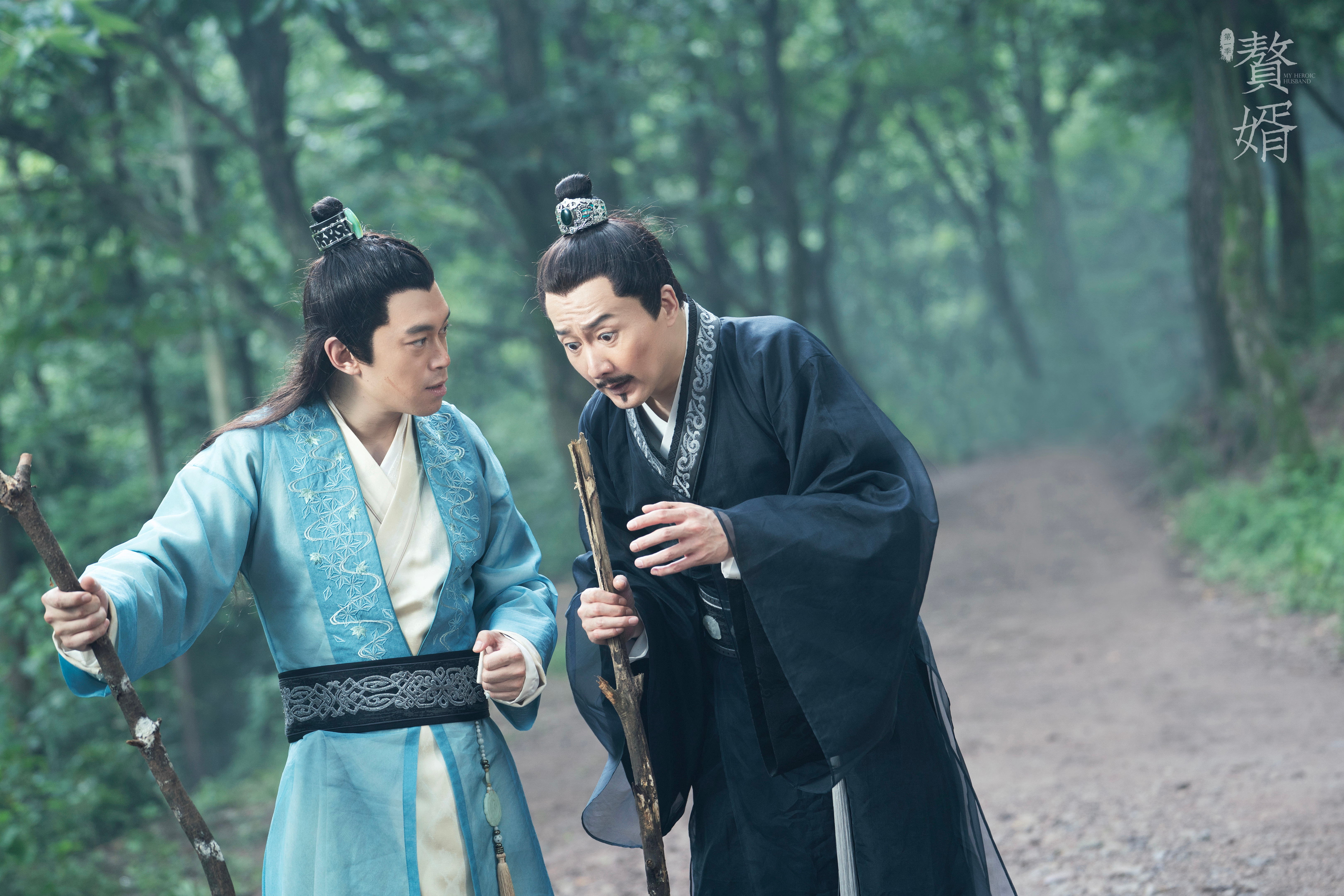 《赘婿》中，刘冠麟与岳旸（右）饰演的二房父子每次出现都能给观众带来欢笑。