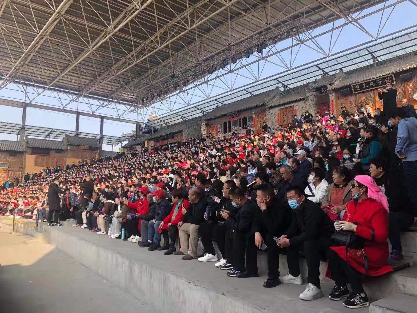 在白鹿原影视城欣赏演艺