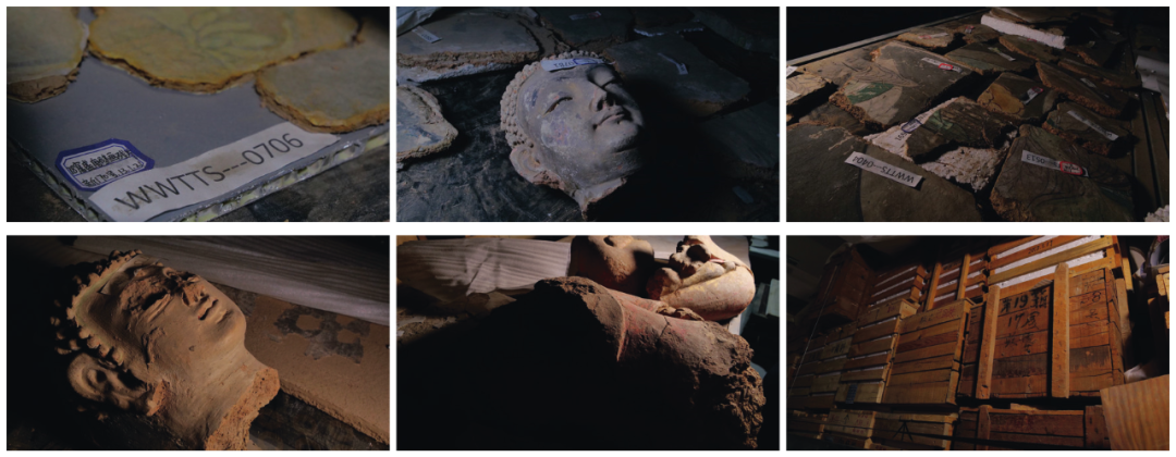 天梯山石窟部分拆迁文物