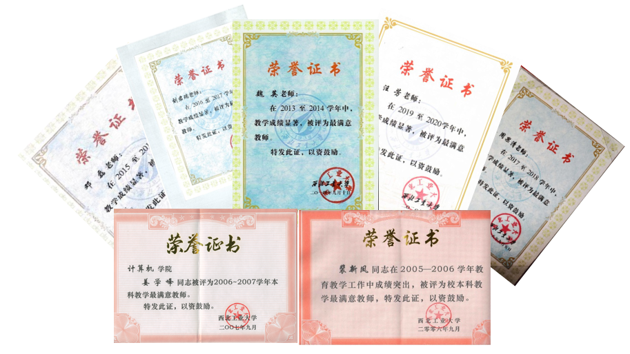 支部党员获得“最满意教师”奖状