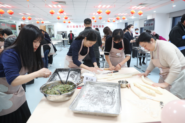 三八节包饺子活动主题图片