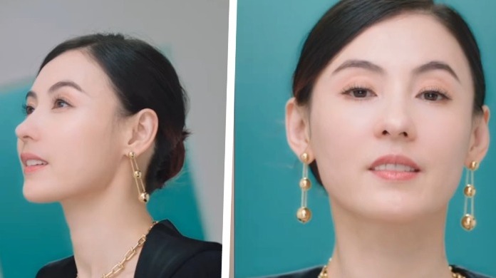 张柏芝怼脸大片皮肤零瑕疵，根本看不出40岁