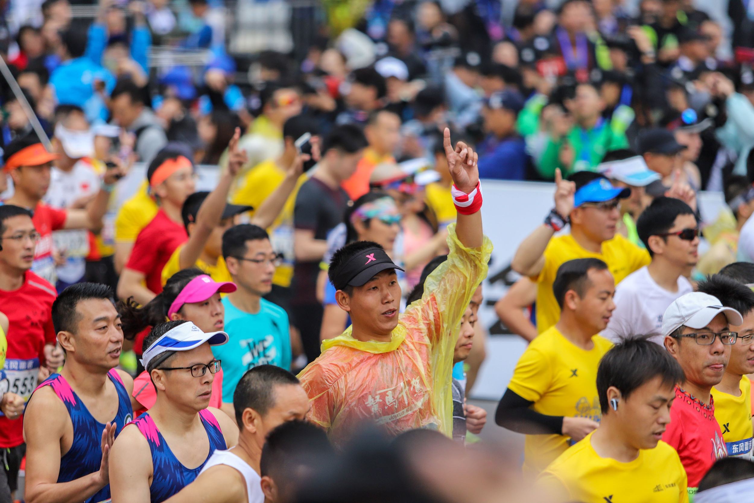 2019年武汉马拉松。