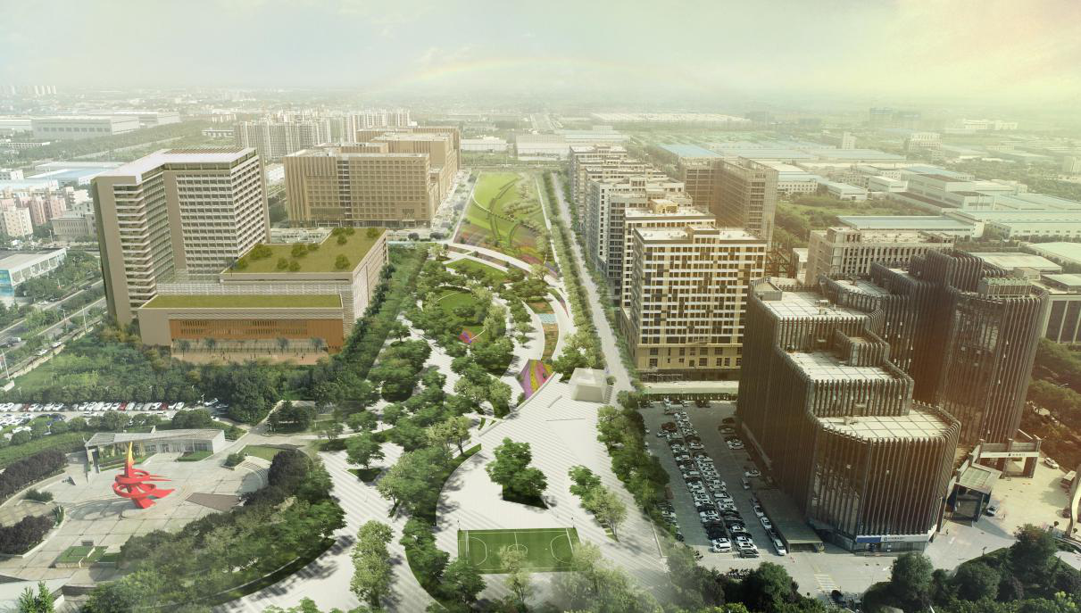 航空科技走廊绿廊项目概念设计图