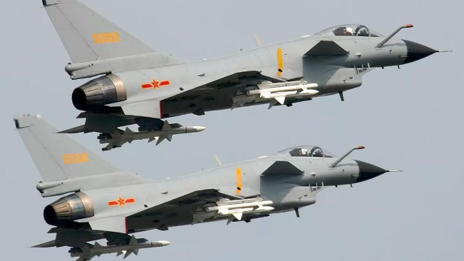 台军称2架解放军歼-10进入台空域。
