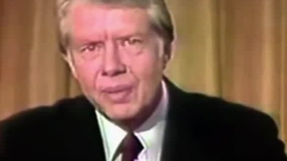 1978年卡特总统发表电视讲话，宣布中美建交