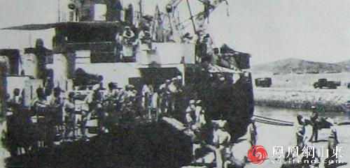 （东江纵队战士北撤山东时的情景）