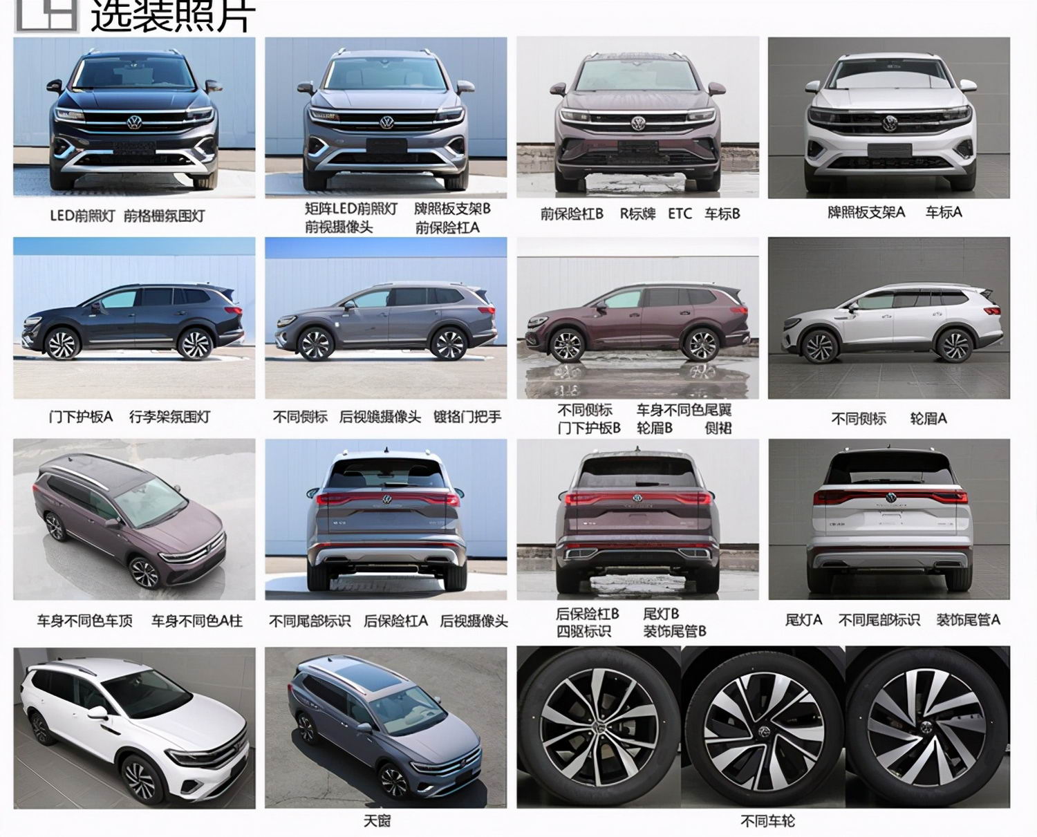 一汽-大众全新旗舰SUV申报图曝光 大众品牌全球最大SUV