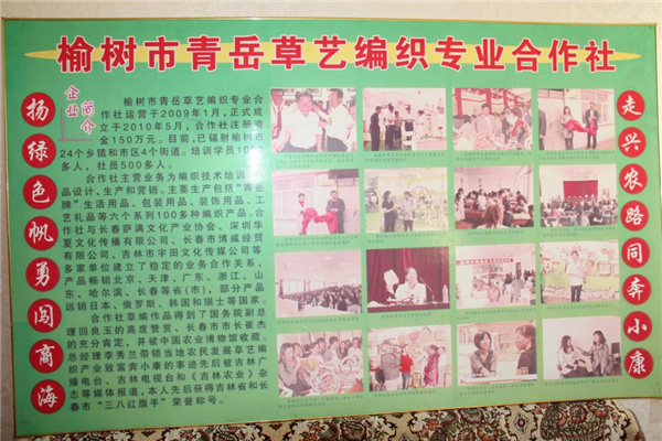 草编合作社中的图板