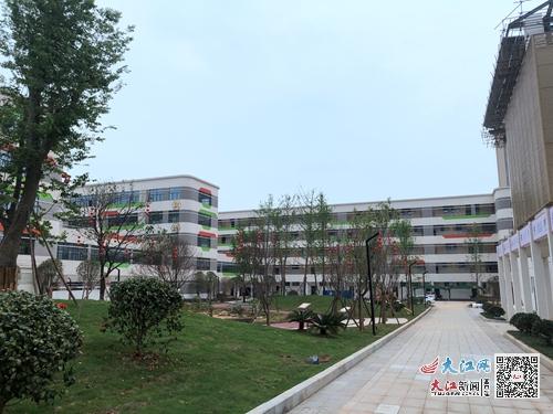 吉安八中城北分校主体建筑基本完工预计今年9月投入使用