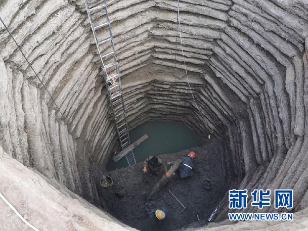 发掘现场。新华社发（山西省阳泉市文物管理中心供图）