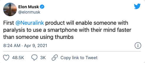 马斯克公布猴子用意念打游戏视频 未来能隔空玩手机了