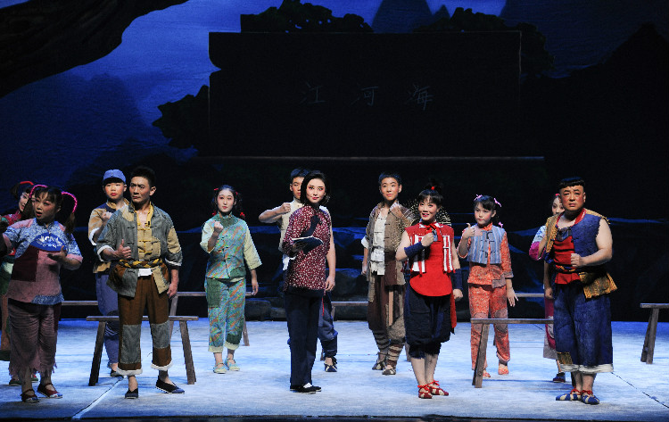 儿童京剧《少年英雄&middot;王二小》彩排剧照