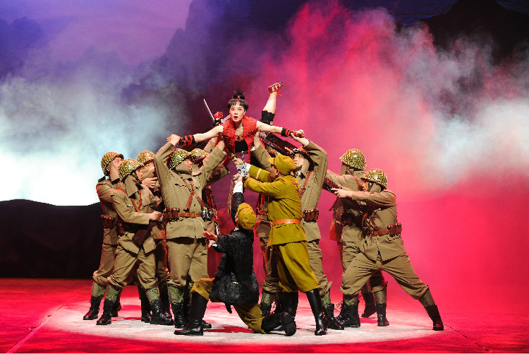 儿童京剧《少年英雄&middot;王二小》彩排剧照