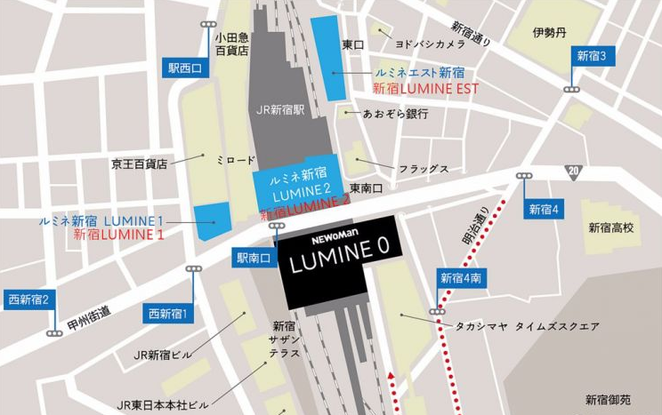 新宿地铁站平面图图片