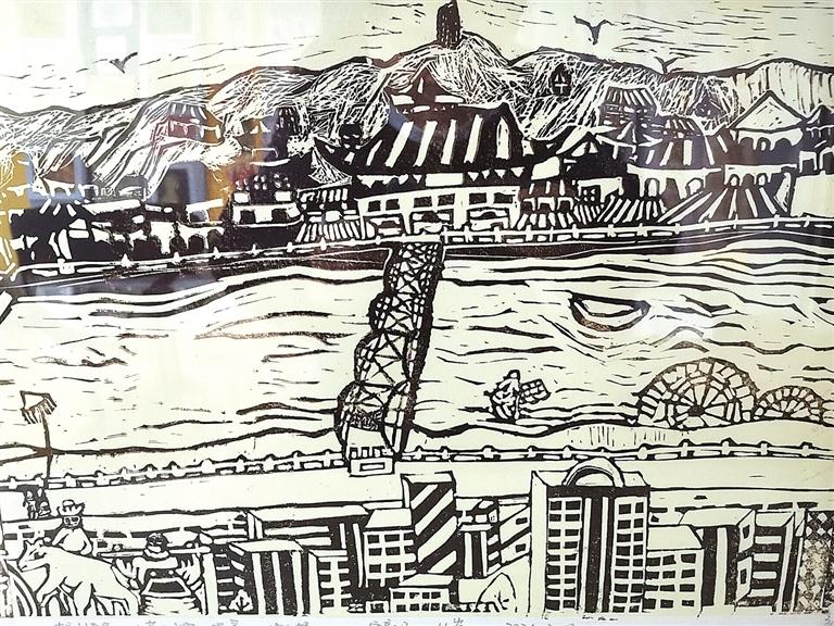 历时3周走遍兰州黄河两岸 9名小学生创作4米木刻版画