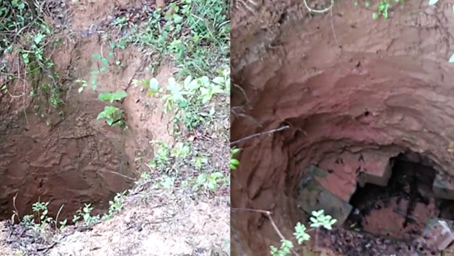 过分！一家人扫墓发现清朝时的祖坟被盗 现场留下一个深坑