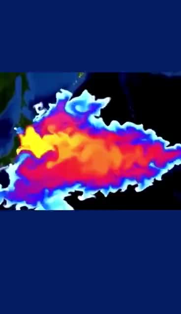 核污水排入海里会发生什么？动画模拟福岛核泄漏扩散