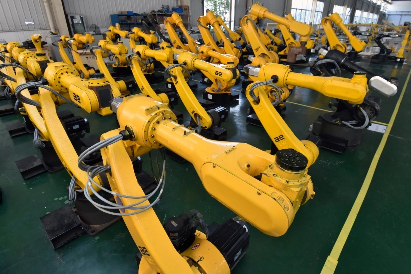 安徽配天机器人技术有限公司成品等待出厂