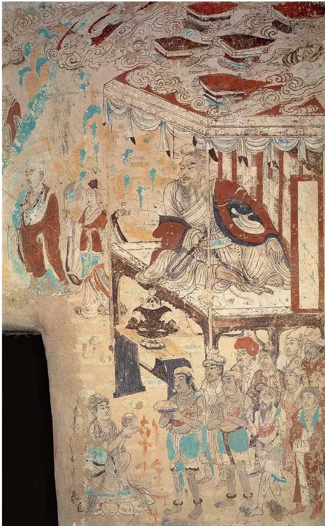 维摩诘经变 唐 敦煌莫高窟103窟隋代,敦煌石窟的造像变得非常高大,最