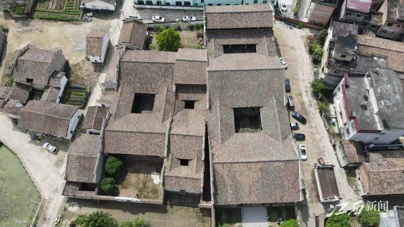 ▲乐安县红军标语博物馆航拍全景图。摄影|李智勇