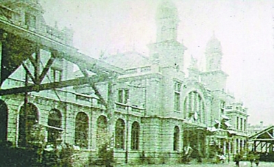 解放前的大智门火车站。