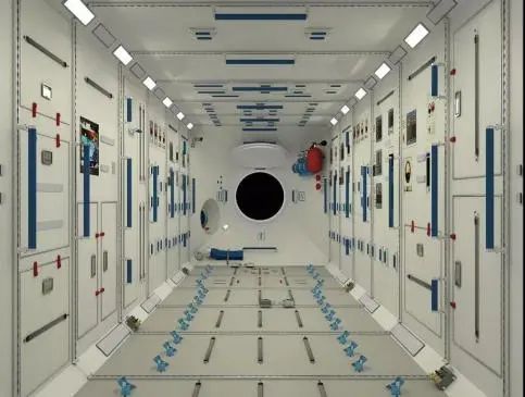 图为载人航天空间站实验舱工业设计与人机工效仿真