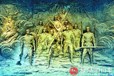 （马石山十勇士雕像）