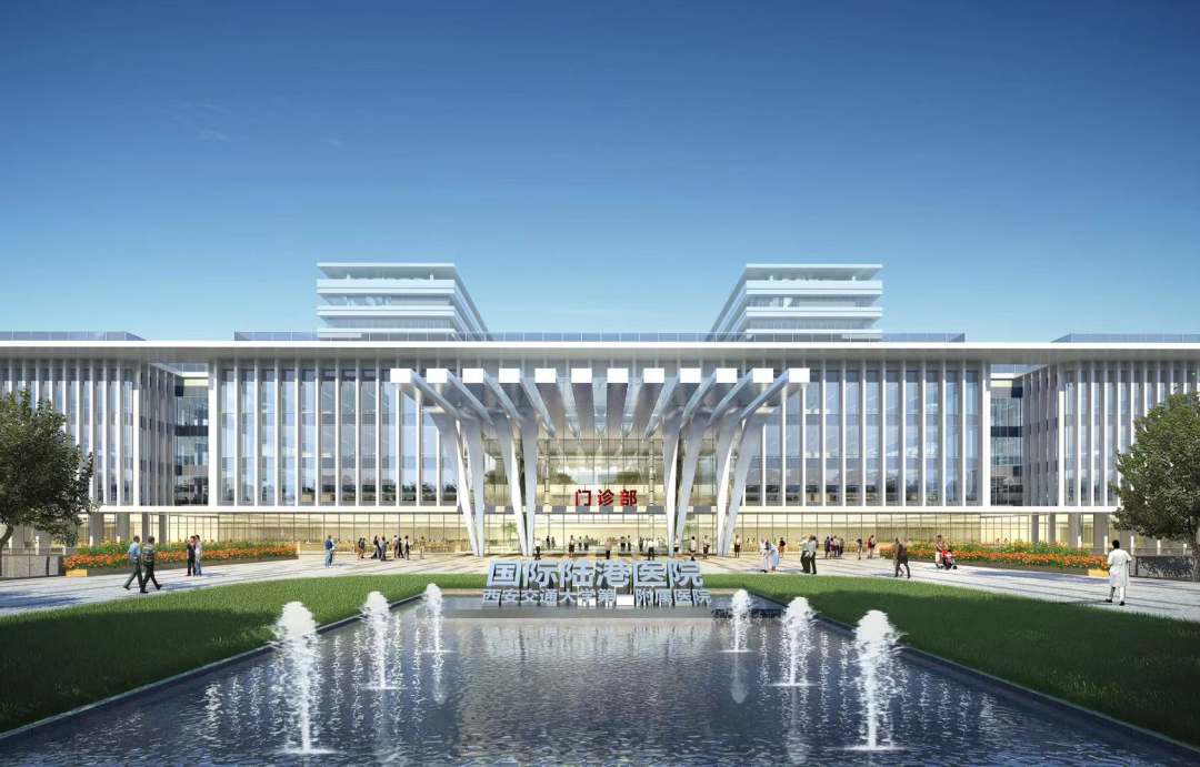 西安交大一附院国际陆港医院顺利实施正负零浇筑