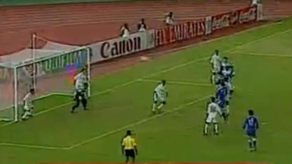 1996年亚洲杯，张恩华标志性头球破门。