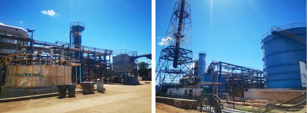 2018年酸厂改造后的新照片，不仅解决了自己的用酸量，部分多余的还可外销。