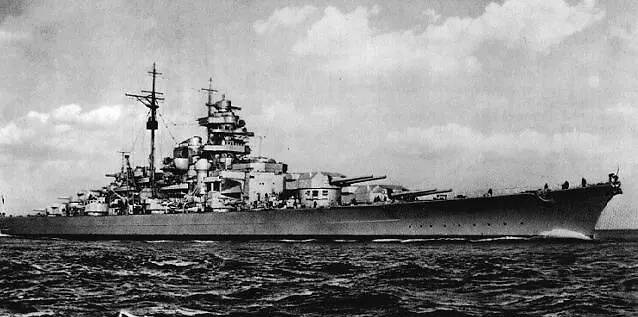 二战德国海军"提尔皮兹"号战列舰