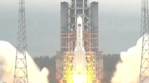 精彩瞬间！中国发射空间站天和核心舱