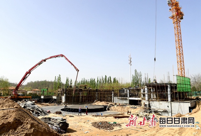 建设中的马戏表演场