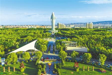 嘉峪关东湖生态景区 嘉峪关市委宣传部提供