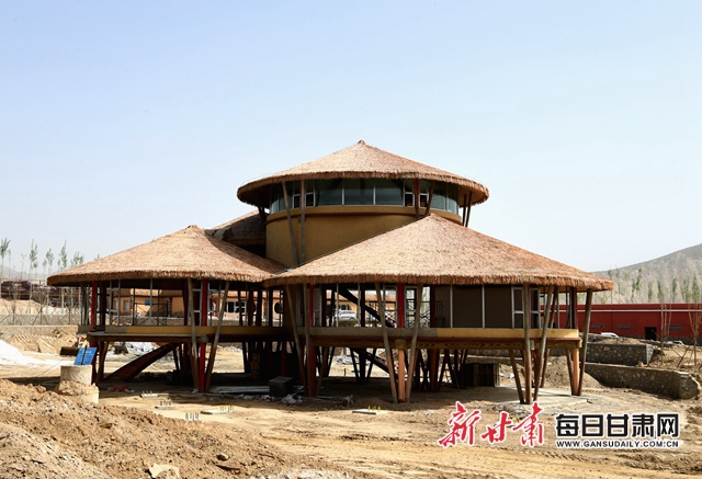 步行区的动物馆舍