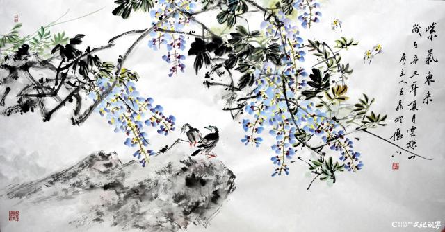 《紫气东来》 137&times;69cm 2021年5月