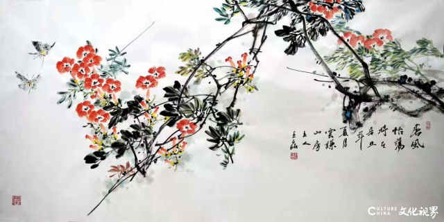 《春风怡荡》 137&times;69cm 2021年5月