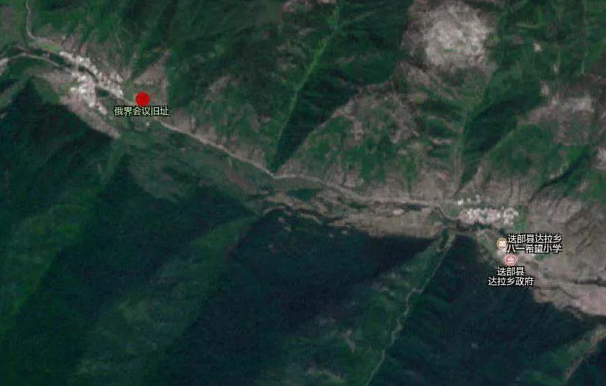 俄界会议旧址地形图