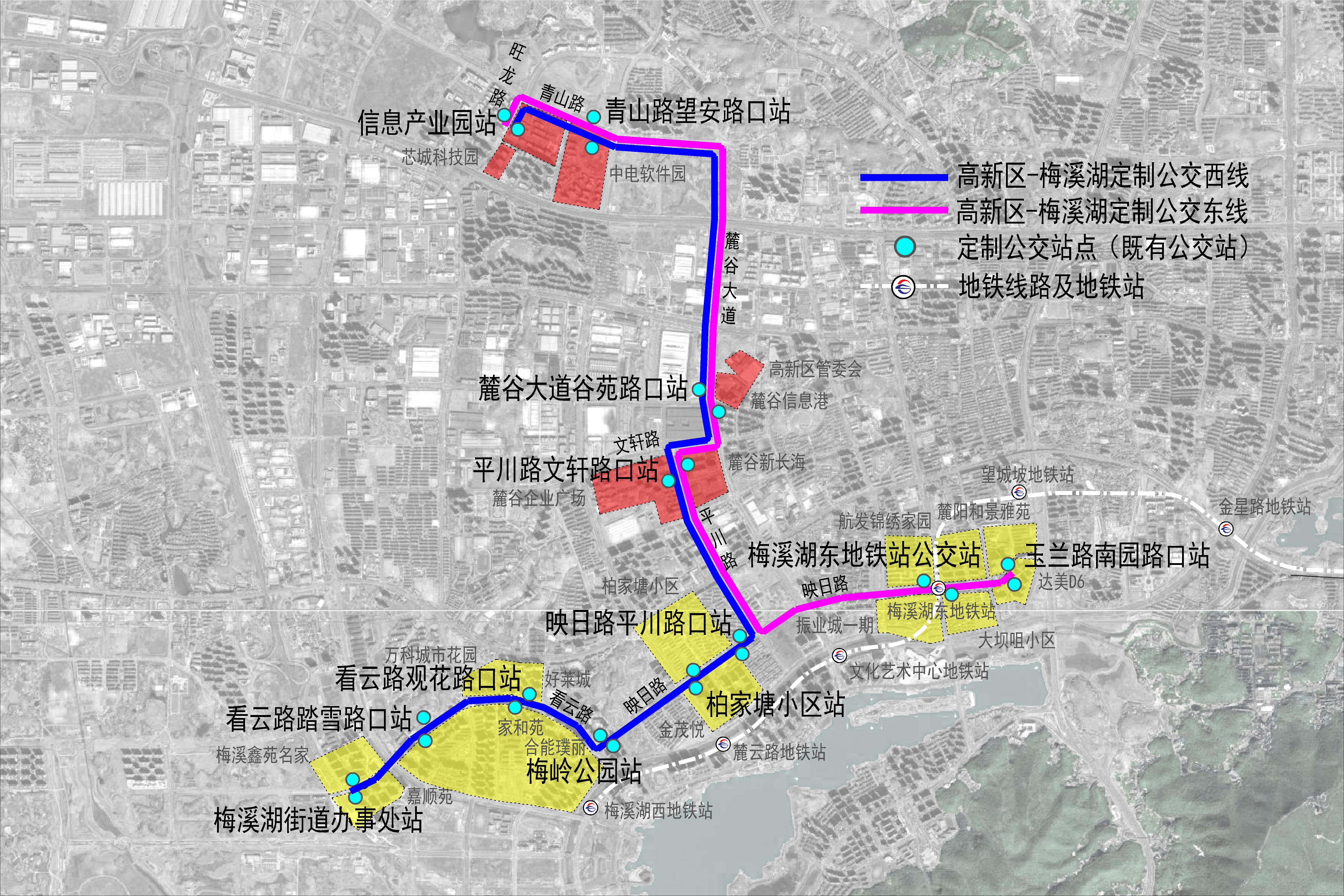 (長沙智慧通勤公交線路圖)