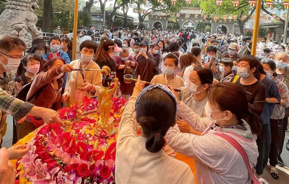 2021佛诞日！直击各地佛寺浴佛现场，同沾法喜获福无量_凤凰网佛教_凤凰网