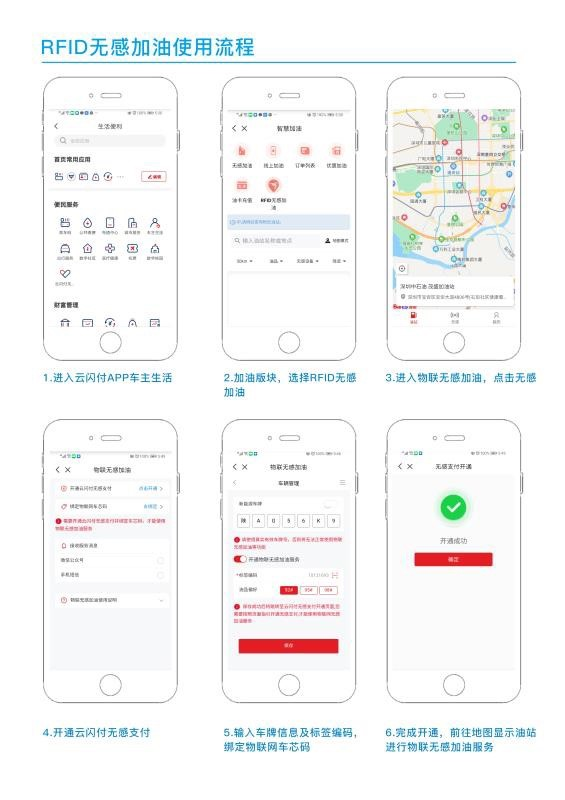 云闪付APP上线物联网RFID无感加油