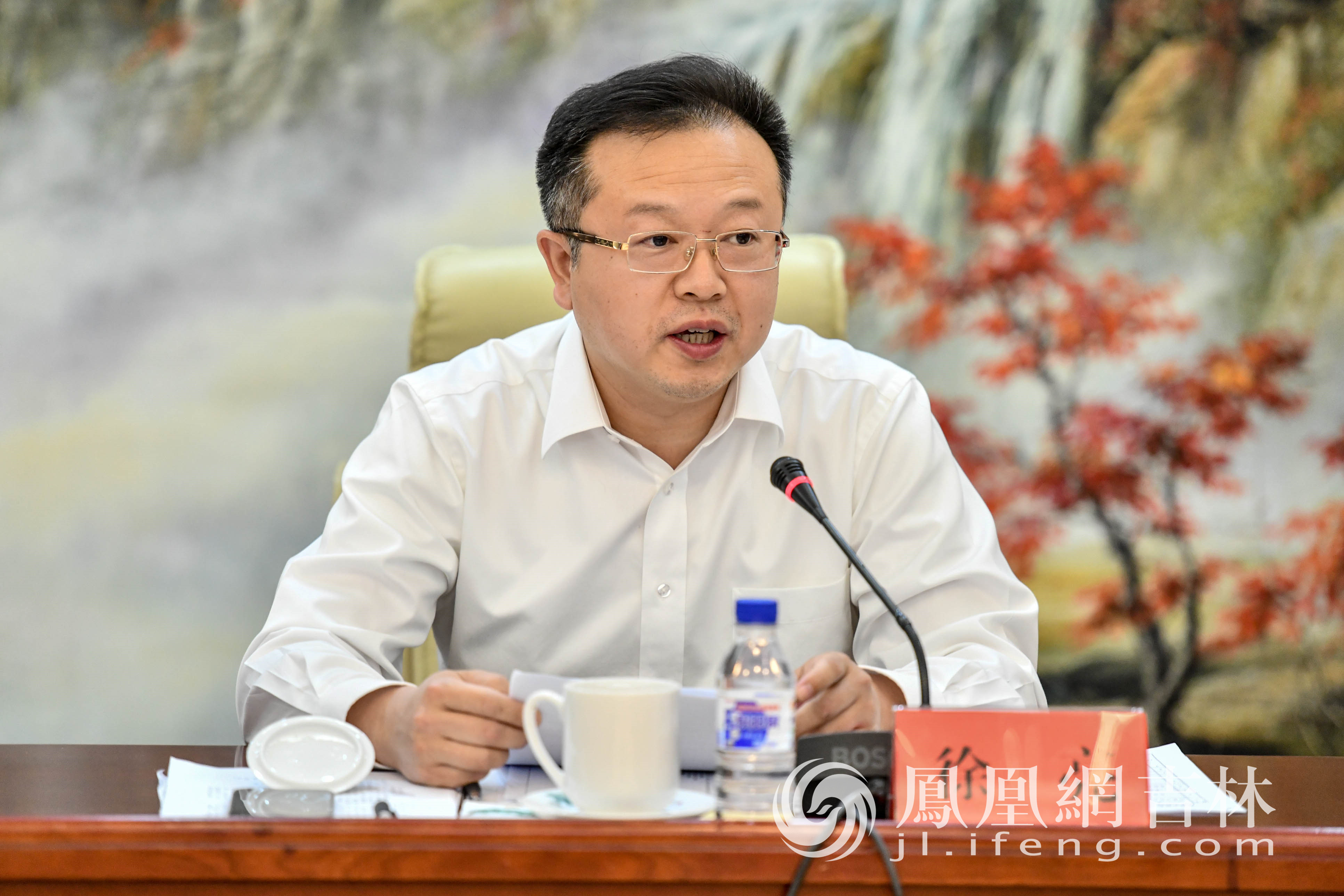 吉林省政府副秘书长徐亮在会上致辞.梁琪佳摄