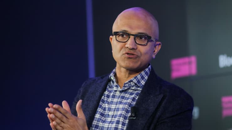 微软公司首席执行官萨蒂亚·纳德拉(Satya Nadella)