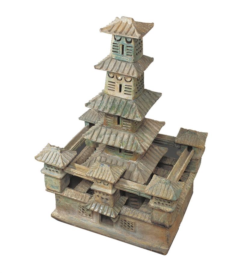 绿釉陶楼院 甘肃省博物馆供图