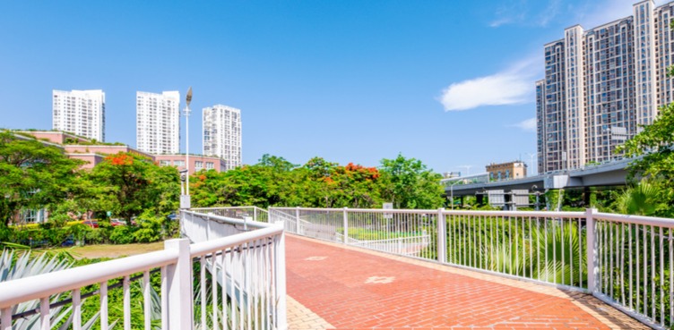 总长约182米 青岛高新区首个人行天桥项目在这里开建